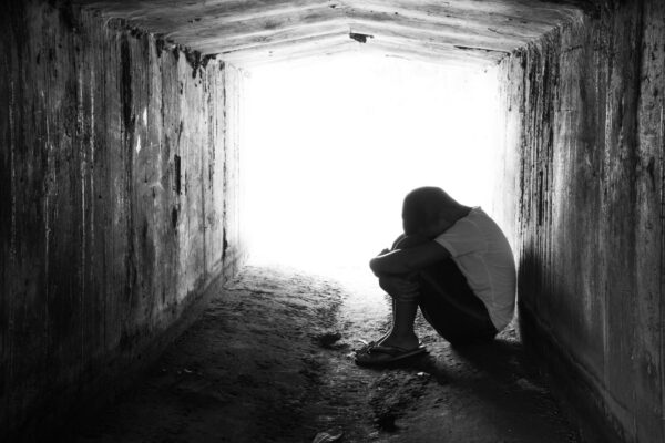 Scared,And,Alone,,Young,Homeless,Asian,Child,Who,Is,At